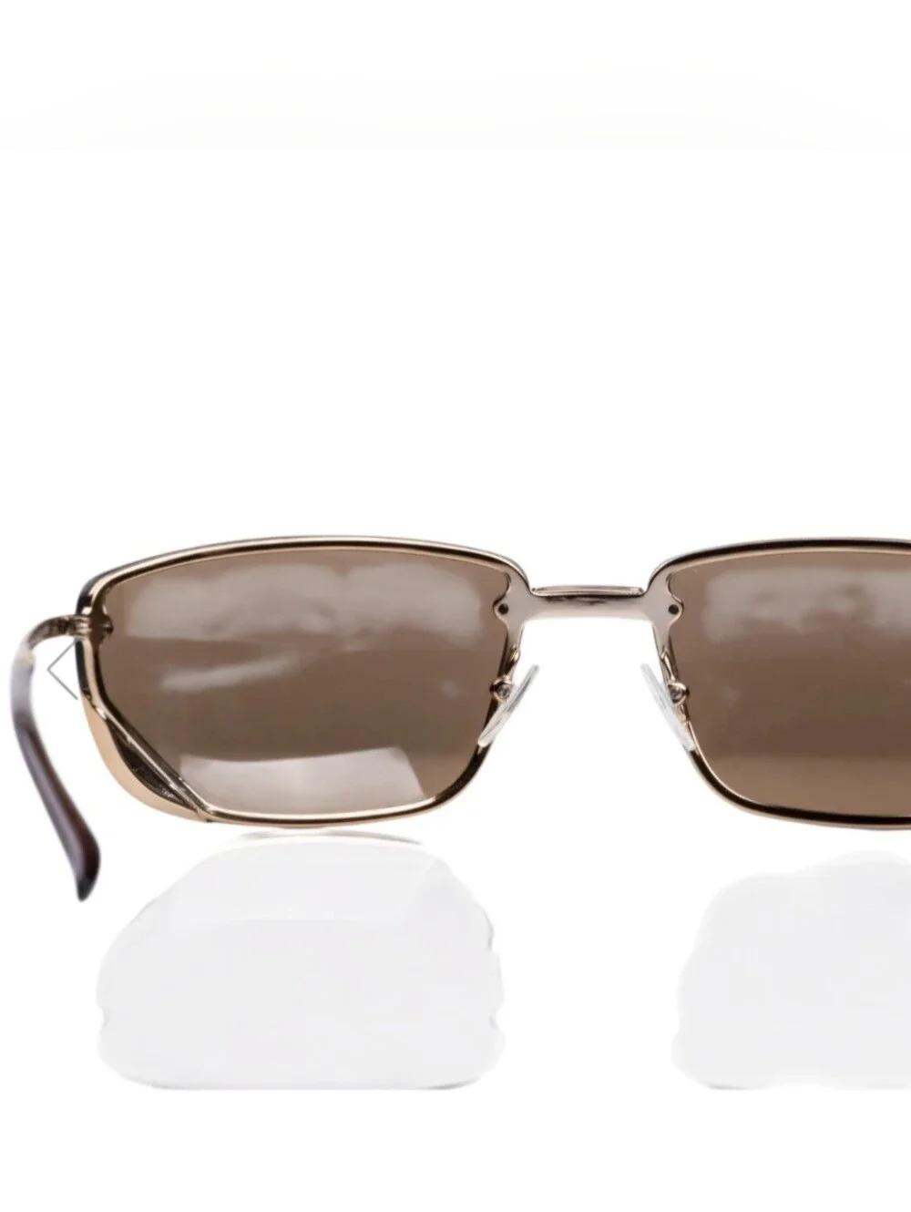 Gucci Rectangle Rimless Unisex Sunglasses